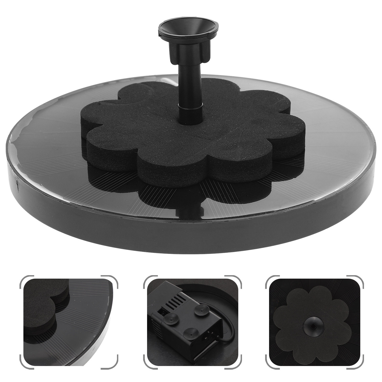 Floating Solar Fountain Water Pump - Gölet için Yüzen Havalandırıcı, Dekoratif Bahçe