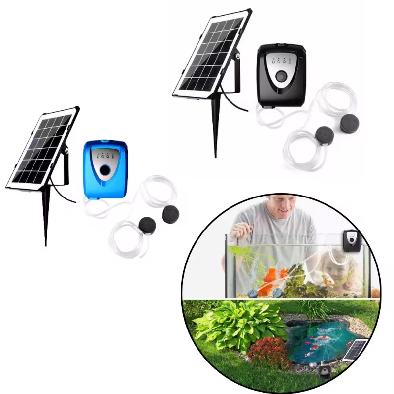 Solar Pond Aerator Oxygen Pump - Şarj Edilebilir Güneş Enerjili Havuz Havalandırıcı,