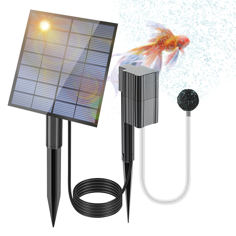 Solar Pond Aerator Oxygen Pump - Güneş Enerjili Havuz Havalandırıcı 2.5W/7V Hava