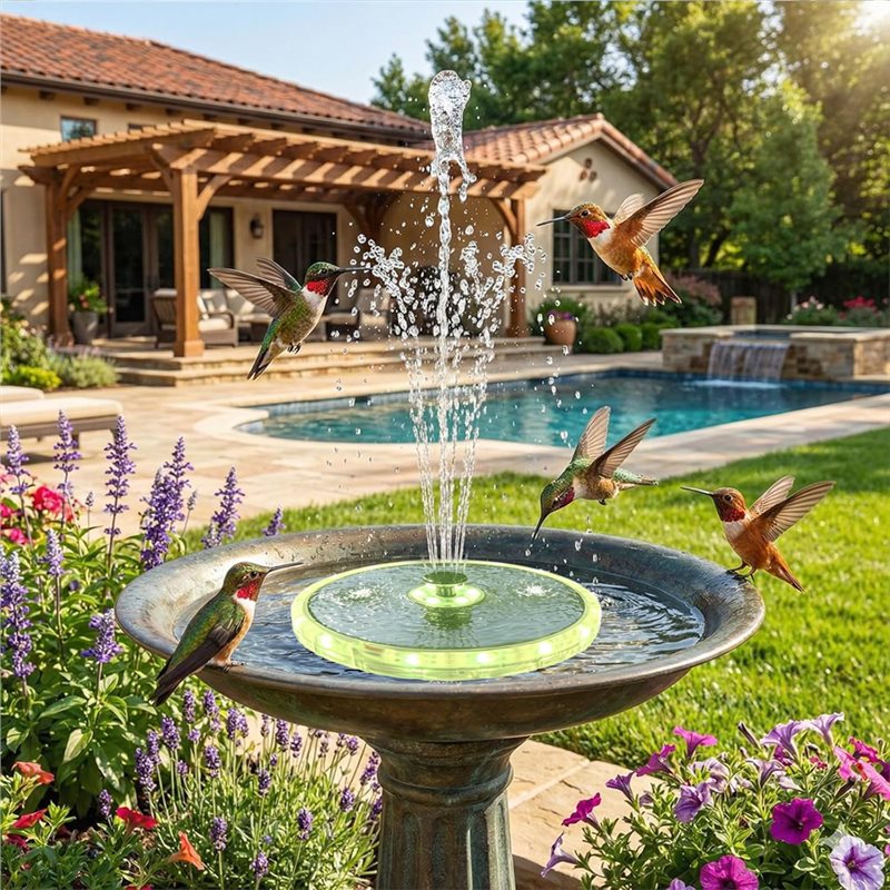 AT43-Yüzer Çeşme Güneş Enerjil - Floating Solar Fountain Water Pump incelemesi ve fiyatı