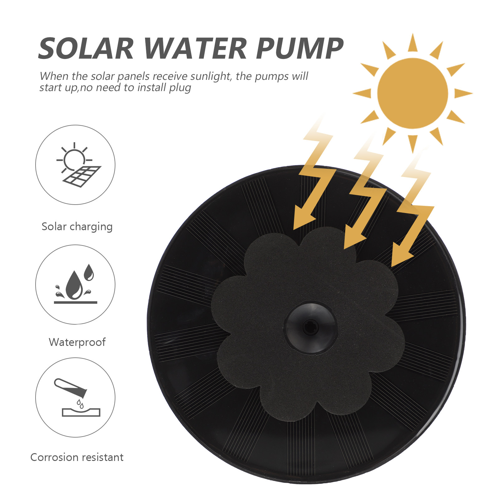 Gölet için Yüzen Havalandırıcı - Floating Solar Fountain Water Pump incelemesi ve fiyatı