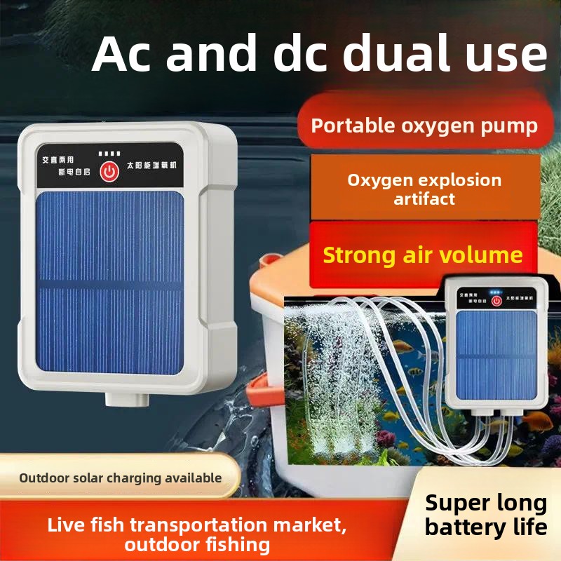 Çift Çıkışlı, Gürültüsüz, Akva - Solar Pond Aerator Oxygen Pump incelemesi ve fiyatı