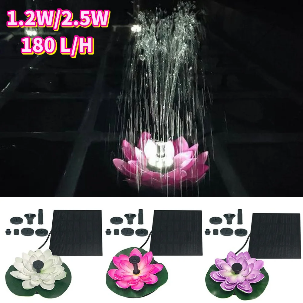 Lotus Şekli Yüzen Bahçe Çeşmes - Floating Solar Fountain Water Pump incelemesi ve fiyatı