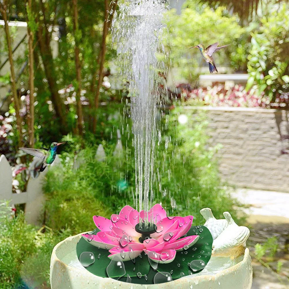 Lotus Şekli Yüzen Bahçe Çeşmes - Floating Solar Fountain Water Pump incelemesi ve fiyatı