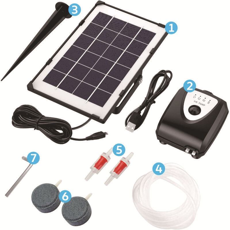 Şarj Edilebilir Güneş Enerjili - Solar Pond Aerator Oxygen Pump incelemesi ve fiyatı
