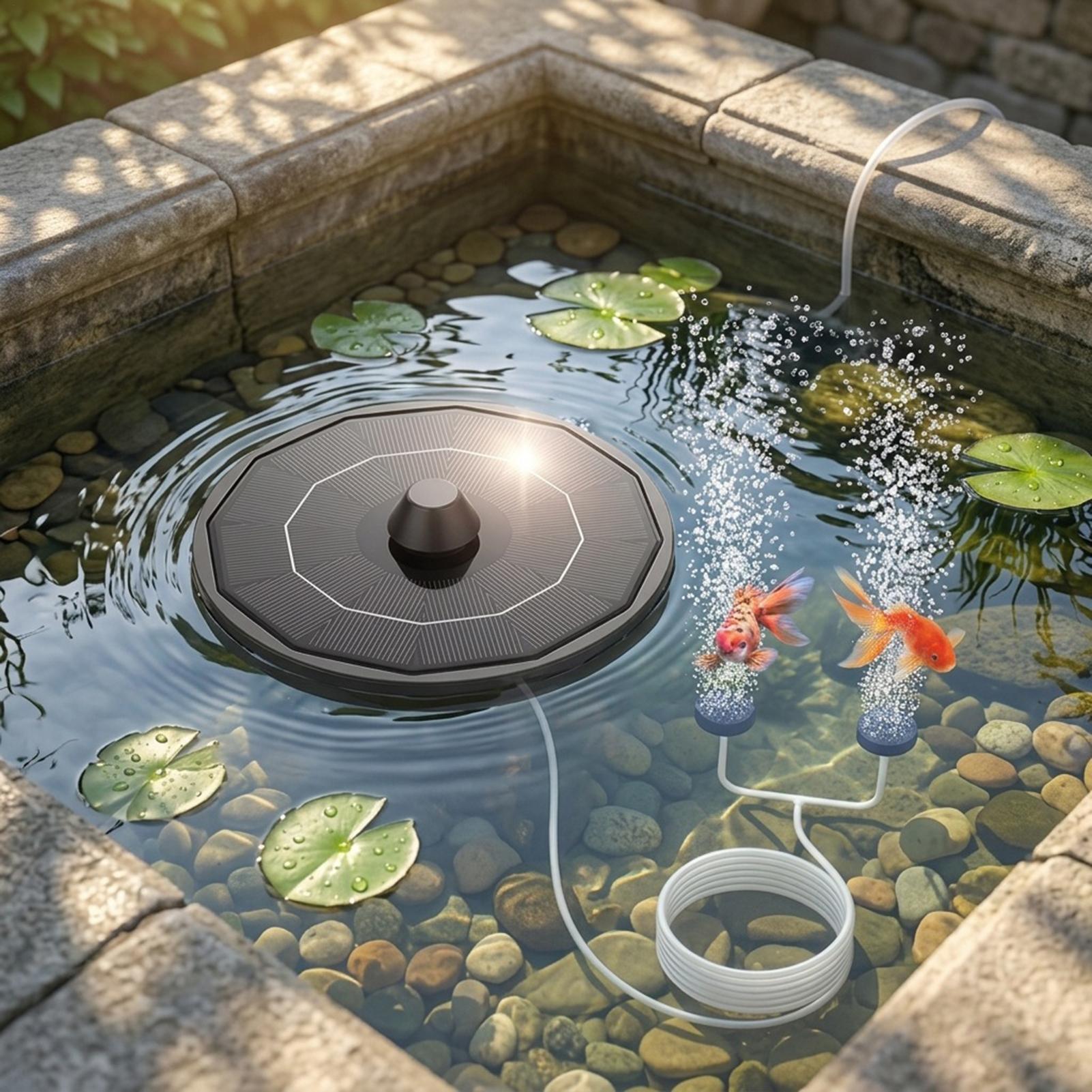 Güneş Enerjili Havuz Havalandı - Solar Pond Aerator Oxygen Pump incelemesi ve fiyatı