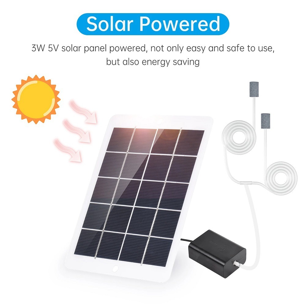 Dayanıklı 3W 5V Güneş Oksijen  - Solar Pond Aerator Oxygen Pump incelemesi ve fiyatı