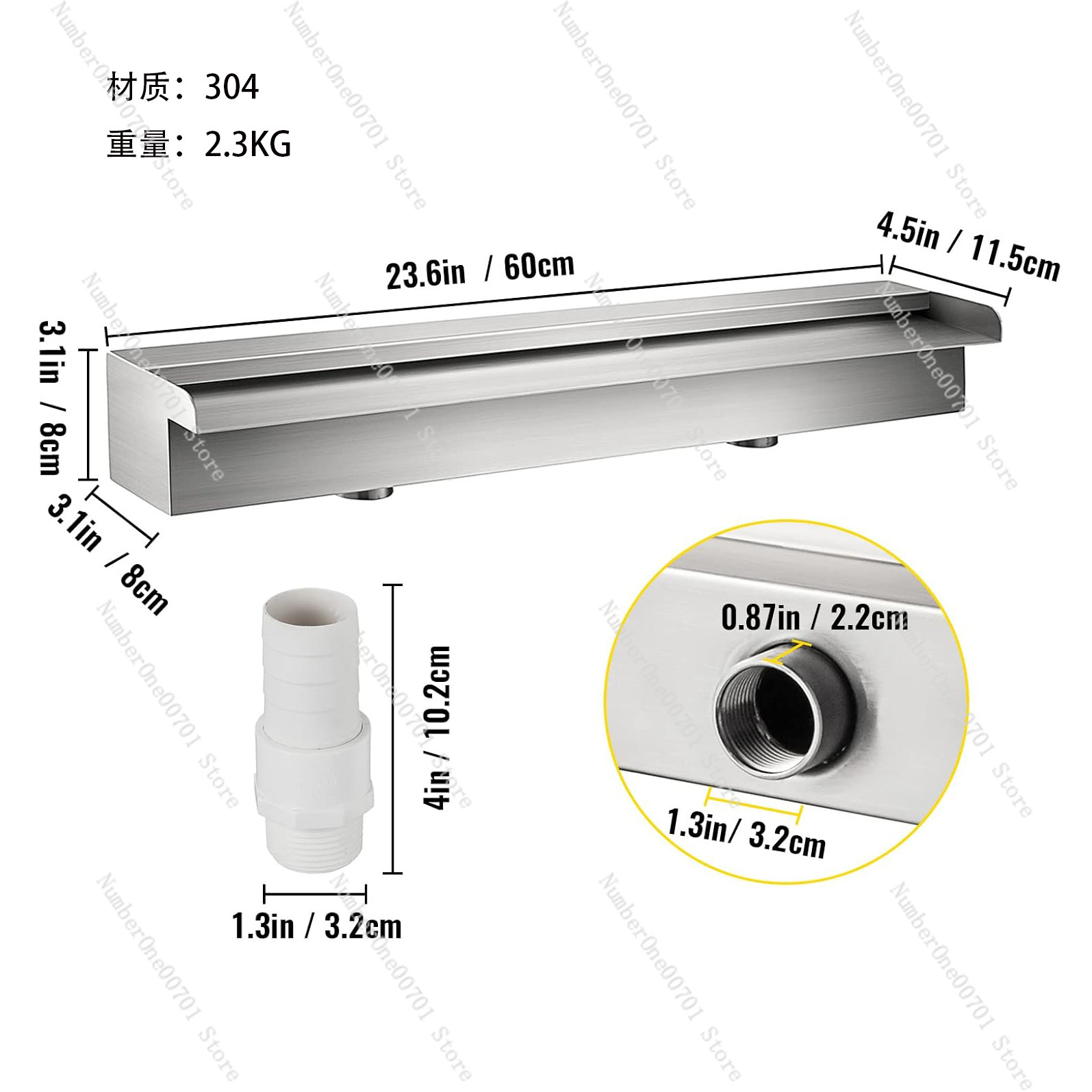 Paslanmaz Çelik Şelale Taşma K - Waterfall Spillway Stainless Steel Weir incelemesi ve fiyatı