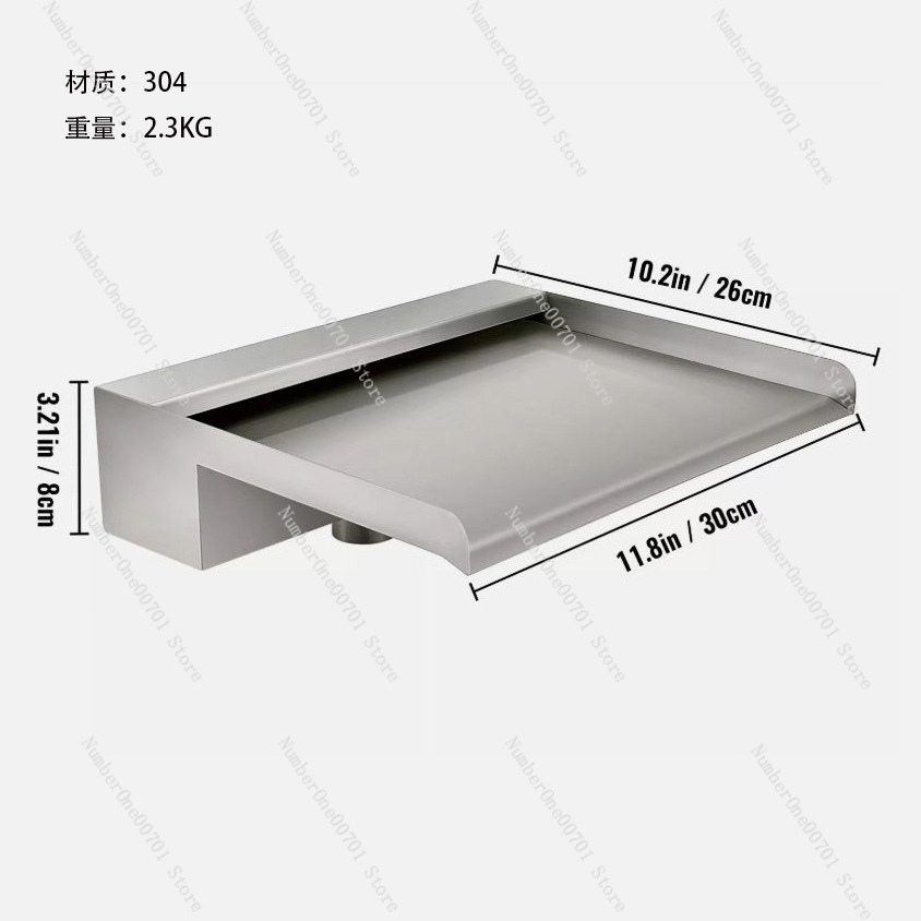 Paslanmaz Çelik Şelale Taşma K - Waterfall Spillway Stainless Steel Weir incelemesi ve fiyatı