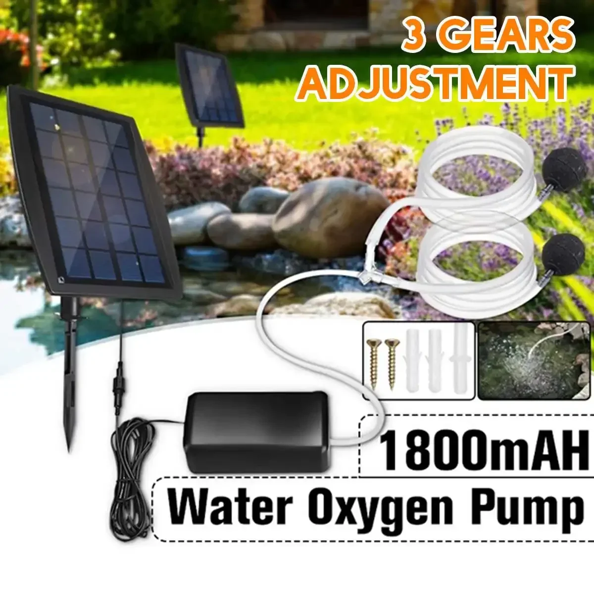 Güneş Enerjili Oksijenatör Oks - Solar Pond Aerator Oxygen Pump incelemesi ve fiyatı