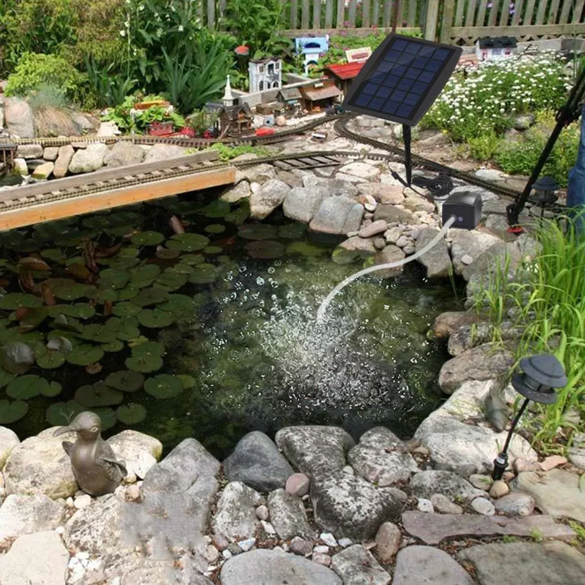 Güneş Enerjili Oksijenatör Oks - Solar Pond Aerator Oxygen Pump incelemesi ve fiyatı