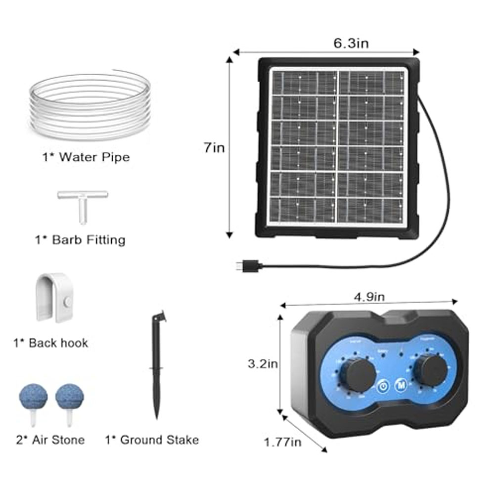 Güneş Enerjili Havuz Oksijen C - Solar Pond Aerator Oxygen Pump incelemesi ve fiyatı