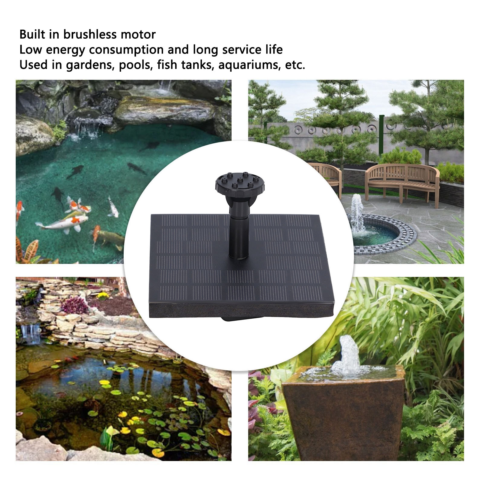 Güneş Enerjili Çeşme Kiti 7V 1 - Floating Solar Fountain Water Pump incelemesi ve fiyatı